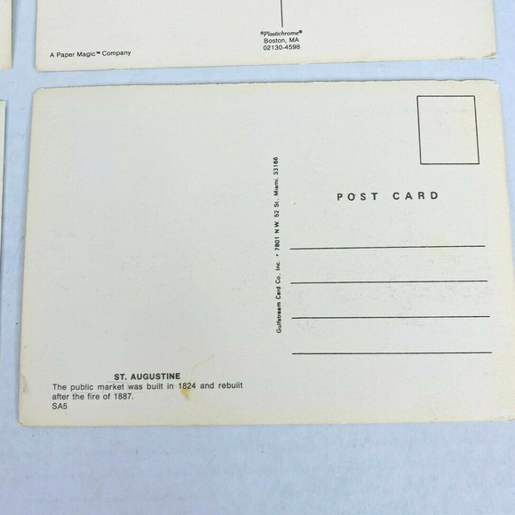 Set of 4‎ Vintage St Augustine Florida Postcards - Picture 9 of 10